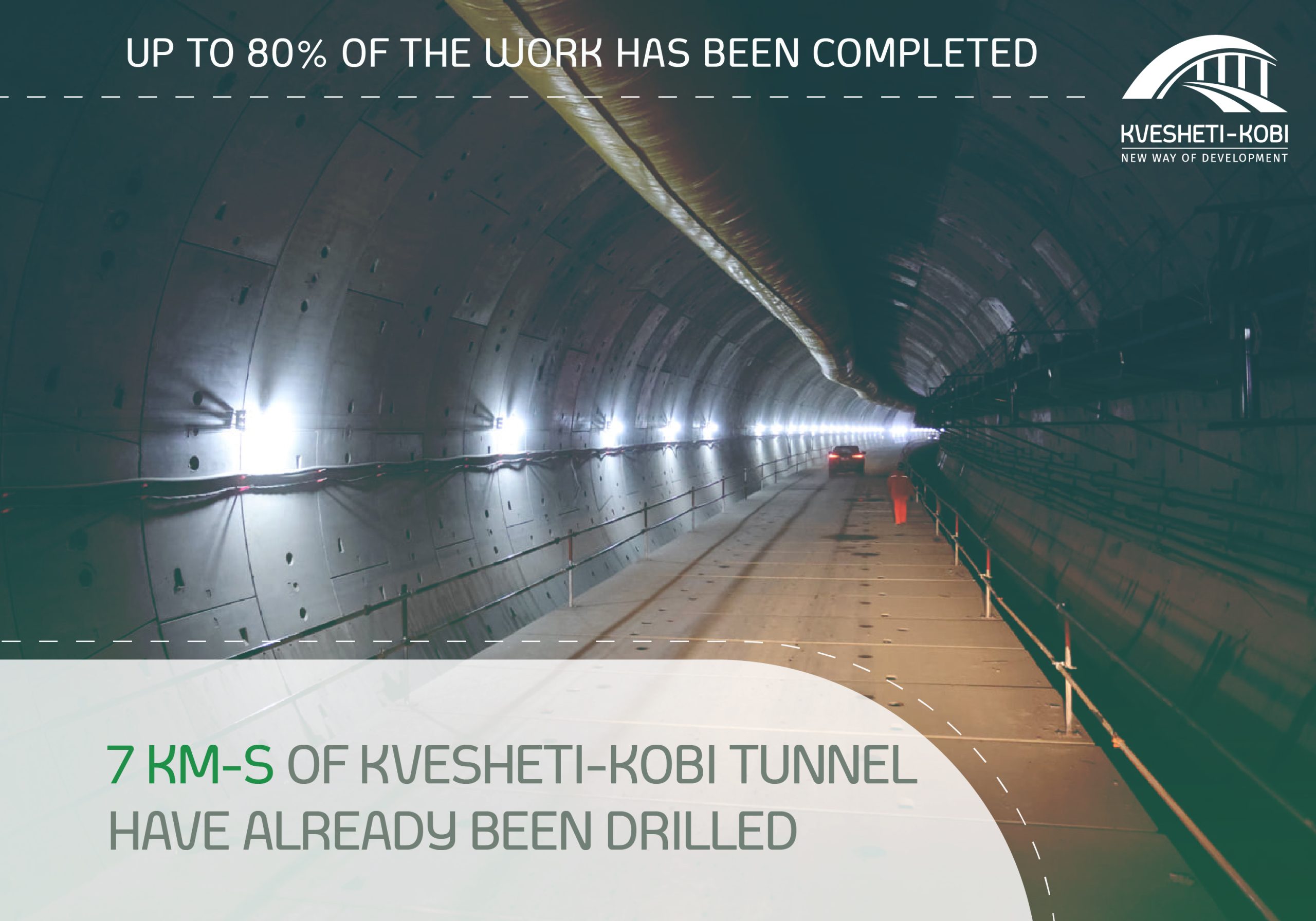7 km of the 9 km tunnel has already been drilled!